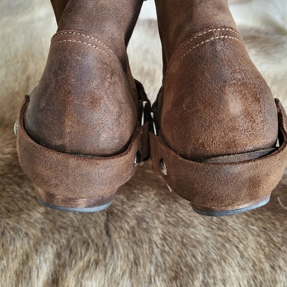 Materia Prima by Goffredo Fantini Italian Sueded Leather Western Ankle Boots 39 - Picture 9 of 15